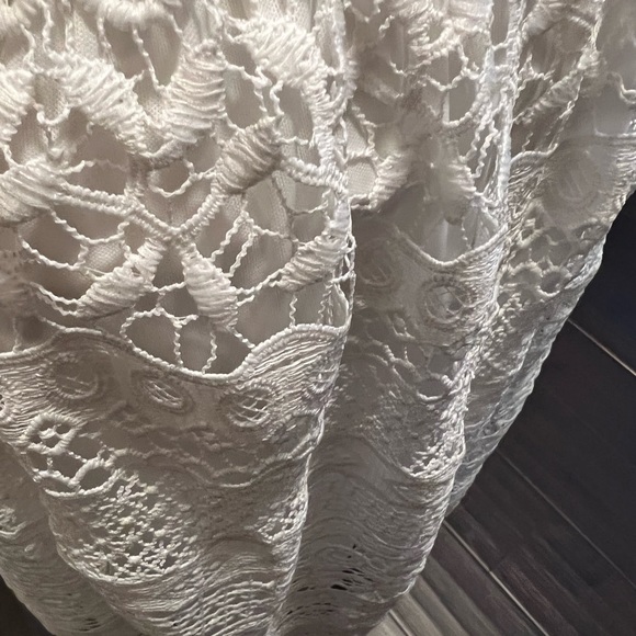 Ivory Crochet Midi Skirt XL - Picture 3 of 7